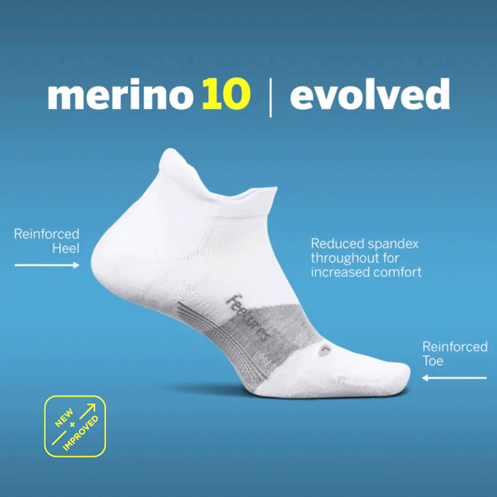 Feetures Merino 10 Running Sock Cushion Quarter feetures Australia