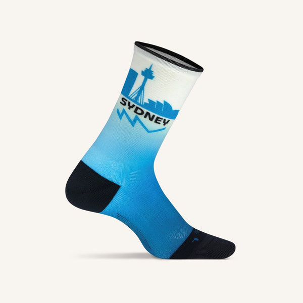 Official 2024 Sydney Marathon Light Cushion Mini Crew Running Socks - 