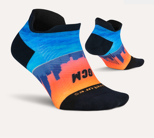 Official Gold Coast Marathon No Show Light Cushion Running Socks - Gold Coast