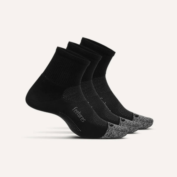 Elite Ultra Light Quarter 3 Pack - Black