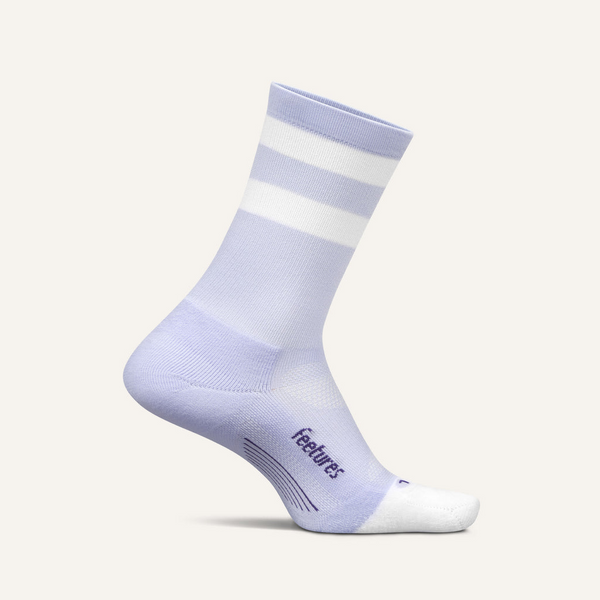 Elite Light Cushion Mini Crew - Lilac High Top Stripe