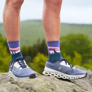 Trail Max Cushion Mini Crew - Ignite - Purple Aurora