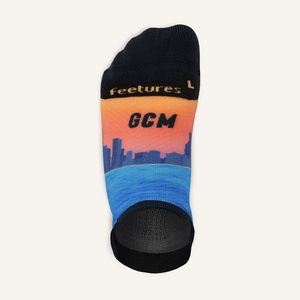 Official Gold Coast Marathon No Show Light Cushion Running Socks - Gold Coast