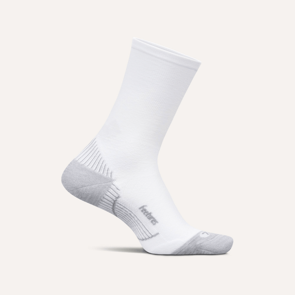 Plantar Fasciitis Support Sock Light Cushion  Mini Crew - White