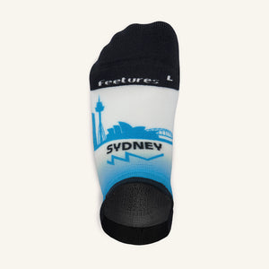 Official Sydney Marathon No Show Light Cushion Running Socks - Sydney