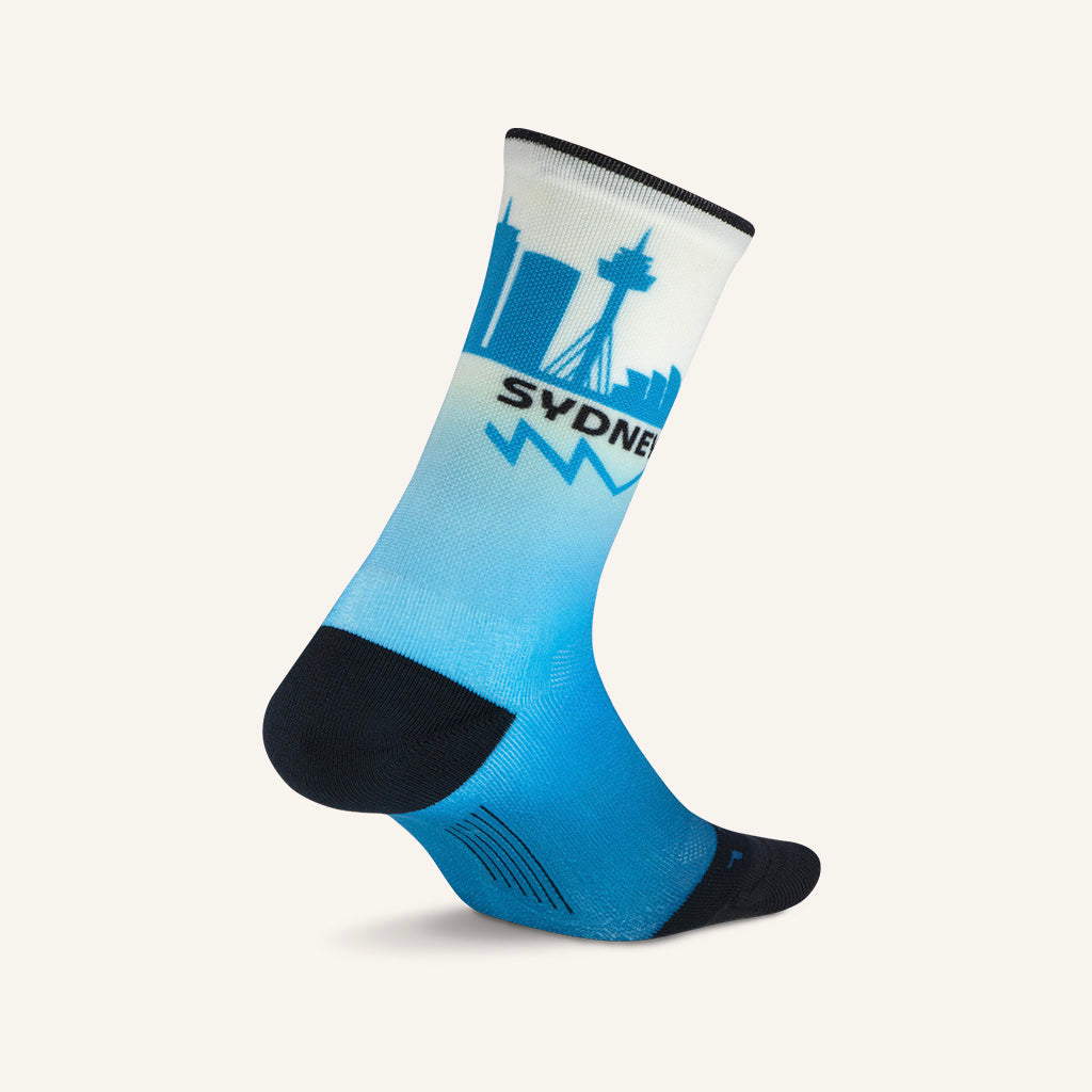 Official 2024 Sydney Marathon Light Cushion Mini Crew Running Socks