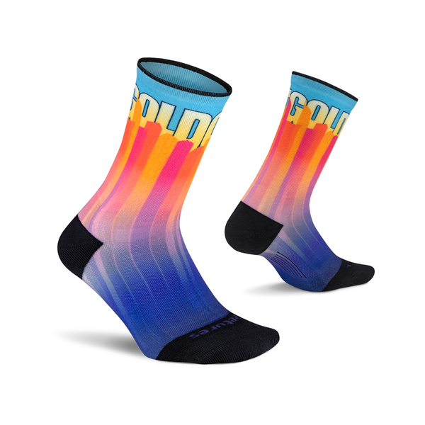 The Official Gold Coast Marathon 2025 Sock - Light Cushion Mini Crew - GCM 25